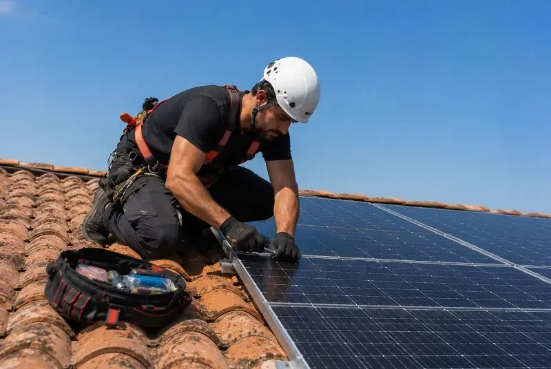 Maintenance et monitoring de panneaux solaires à Bassan